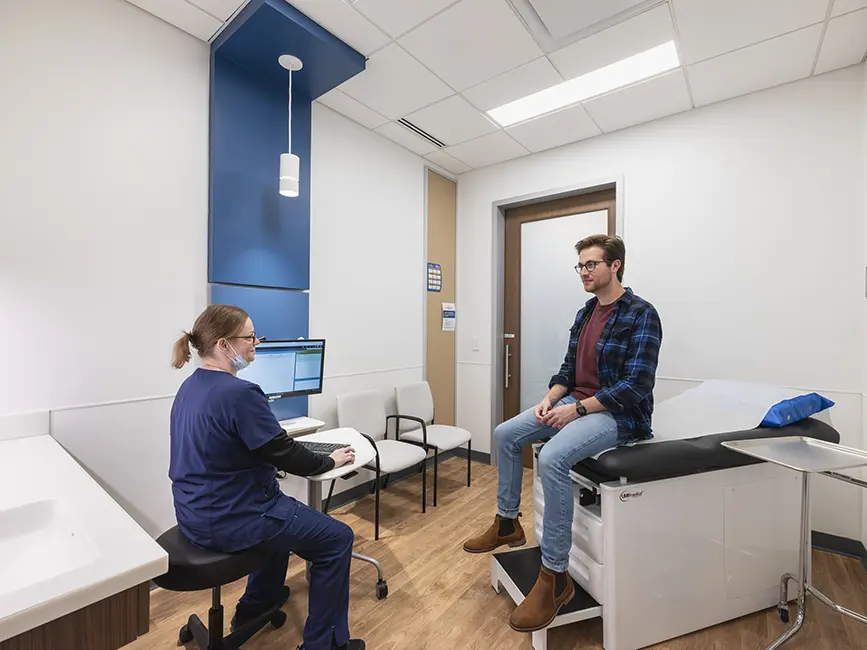 Clinic at Drake University Exam Room